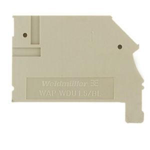 WAP WDU1.5/BLZ/ZA Abschlussplatte (Klemmen), 45.4 mm x 2.5