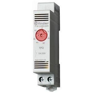 7T.81.0.000.2403, Thermostat für Schaltschrank, Reiheneinbaugerät 17,5 mm breit, 1 Öffner 10 A, einstellbar von 0 bis + 60° C