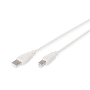 AK-300102-018-E USB Anschlusskabel, Typ A - B St/St, 1.8