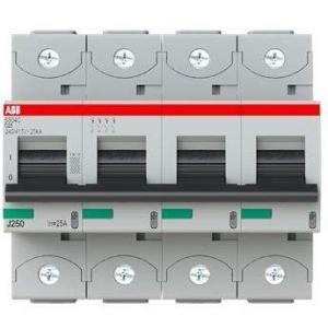 S804C-C25, S804C-C25 Hochleist.-Sicherungsautomat, 25A,C,415VAC=Icu 25kA,4P