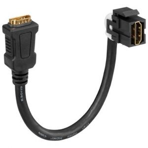KMK-HDMI KP sw HDMI-Keystone (Buchse/Buchse), für Monta