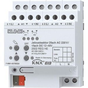 2502 REGHE KNX Jalousieaktor 2fach AC 110-230 V, 1f