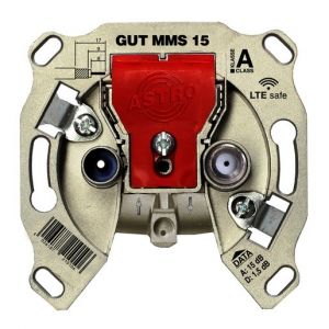 GUT MMS 15 2-Loch BK-Modem-Durchgangsdose, Anschlus