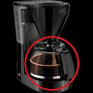 Easy schwarz, weiß  (Cafè Line)  1010-01 - 02 Melitta® Glaskanne Easy + Café Lin