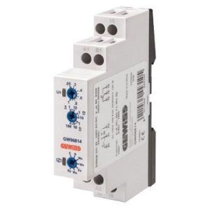 GW96814, Multifunktionsrelais 24-240V AC/DC 8A 1W 50ms-100h 1TE