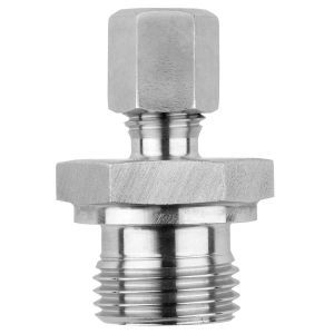 Rohrverschraubung G 1/2 D 6mm VA Rohrverschraubung, G1/2, 6.0mm, Edelstah