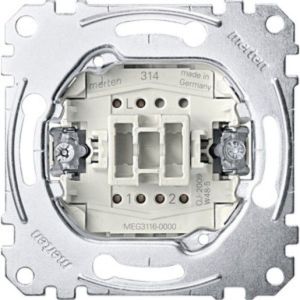 MEG3116-0000, Aus/Wechselschalter-Einsatz, 1-polig, 10 AX, AC 250 V, Steckklemmen