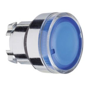 ZB4BW36, Frontelement für Leuchtdrucktaster ZB4, tastend, blau, Ø 22 mm