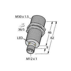 BI15U-M30-AP6X-H1141, Induktiver Sensor Bi15U-M30-AP6X-H1141