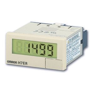 H7ER-NV1 LCD-Drehzahlmesser, 48x24mm, grau, o. Hi