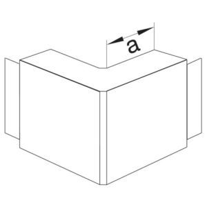 M61827030 Außeneck hfr zu LF 30x45mm steingrau