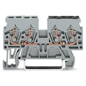 870-826 Doppeldurchgangsklemme2,5 mm²seitliche