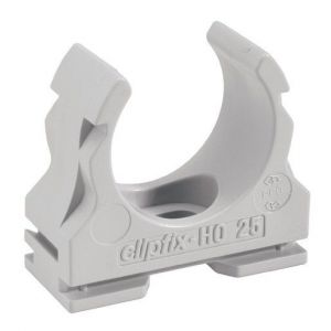 clipfix-H0 40, Kunststoff Klemmschelle clipfix-H0 40 grau
