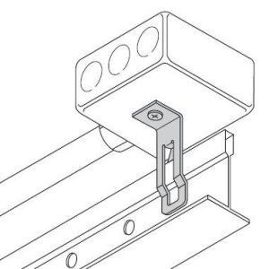 PM-65 T-Profilschienen Befestigung mit Loch 6,