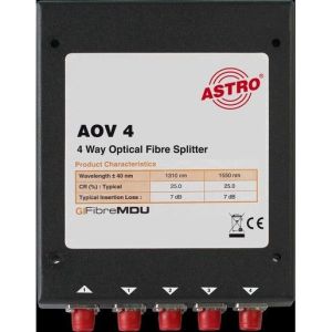 AOV 4 Optischer 4-fach Verteiler, ca. 7 dB Ver