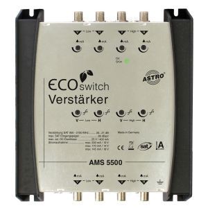 AMS 5500 ECOswitch SAT-ZF Verstärker ferngespeist, 4 Eingän