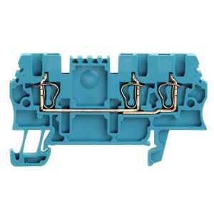 ZDU 1.5/3AN BL Durchgangs-Reihenklemme, Zugfederanschlu