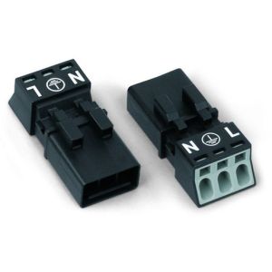 890-213 Stecker3-poligschwarz