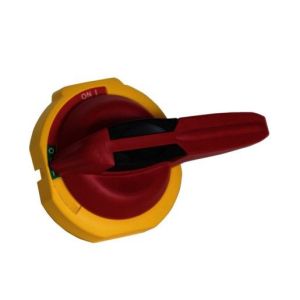 194R-PY Rotary Door Handle, Red/Yellow