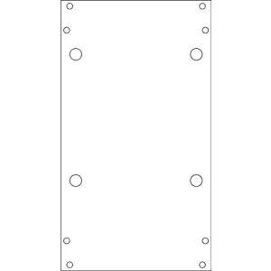PMF131 Montageplatte für HAK 1-feldrig breit, B