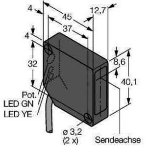 PD45VP6C200 Opto-Sensor, Laser-Winkellichttaster