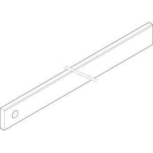 XCUW142E Cu-Schiene 2FB 40x10x541mm waagrecht, ei