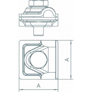 249 B ALU Vario Schnellverbinder 8-10mm, Alu