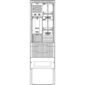 SZ205ZZ2402 Zähleranschlusssäule 2 ZP, 4pol HLAK 25q