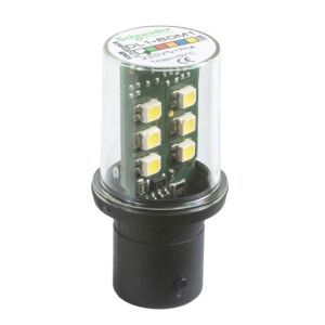 DL1BDM1, LED-Lampe, weiß für Befehls- u. Meldegeräte, BA 15d, 230V