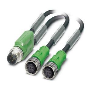 SAC-3P-M12Y/2X0,3-PUR/M12FS B Sensor-/Aktor-Kabel