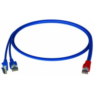 HCAHNG-B2103-A020 Y-Patchkabel LAN/LAN bl/bl 2,0m