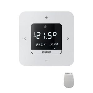 RAMSES 813 top3 Set A, Digital-Uhrenthermostat, Wochenprogramm, Batterieversion, App-Bedienung möglich, Empfänger für Wandbefestigung