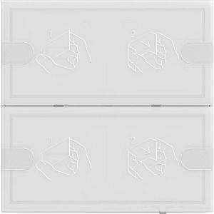 5002003, Tastsens.4 Komfort 2f KNX TS4 Weiß