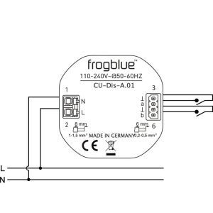 frogDisplay frogblue "Smartphone" mit Touchscreen-St