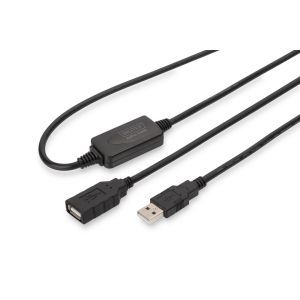 DA-73100-1, USB 2.0 Repeater Extension Active Kabel A/M nach A/F Länge 10m