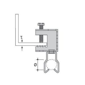 FH65-JM2229 Traegerschraubklammer, waagrecht bis18mm