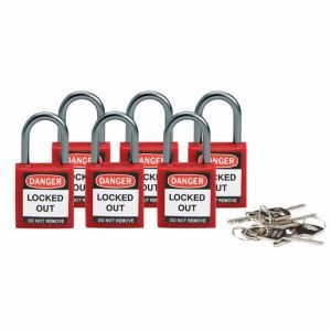 Compact safe padlock 25mm Sha KD Red/6 Sicherheitsschlösser ? kompakt
