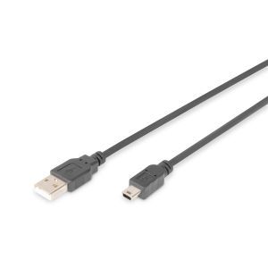 AK-300108-018-S USB 2.0 Anschlusskabel, Typ A - mini B (