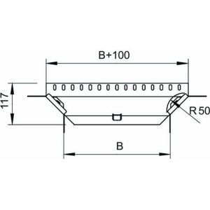 RAA 110 FT Anbau-Abzweigstück mit 2 Winkelverbinder
