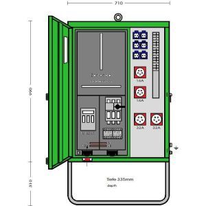 AV 63N/A/622-2 Anschlussverteilerschrank im Gehäuse