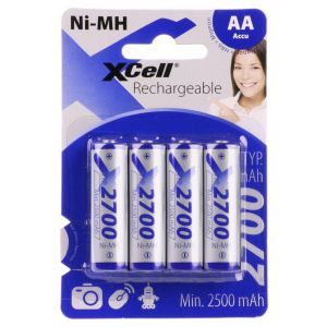 X2700AAB4, Akku 1,2V Mignon AA 2700mAh 4er Blister XCell118740