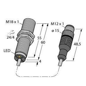 BI5U-MT18M-AD4X-0.3-RS4.23/XOR Induktiver Sensor