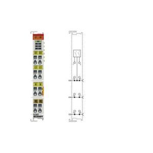 KL 2622, 2-Kanal-Relais-Ausgangsklemme 230 V AC, 2 A, potenzialfreie Schließer, 4-Leitertechnik,ohne Powerkontakte