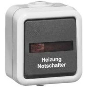 D 622 WAB HN Heizung-Notschalter Aus 2polig, grau