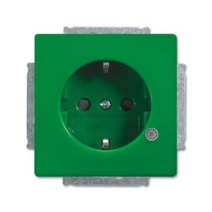 20 EUCBL-13-84-101, SCHUKO® Steckdosen-Einsatz mit LED Kontrolllicht