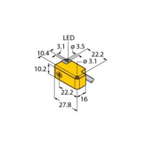 NI5U-Q10S-AP6X Induktiver Sensor, mit erhöhtem Schaltab