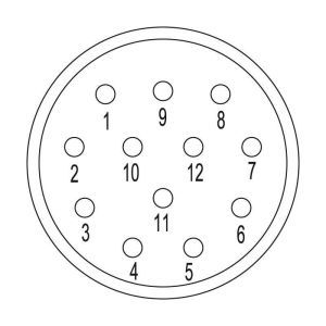 SAI-M23-BE-12 Kontakteinsatz (Rundsteckverbinder), Ein