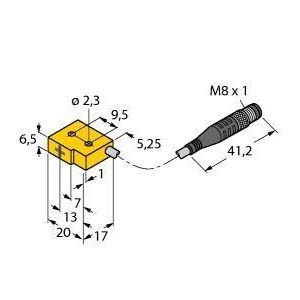 BI1-Q6.5-AP6-0.4-PSG3M/S34 Induktiver Sensor, magnetfeldfest