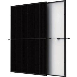 Vertex S New Black-420 Watt, Monokristallines 420W FB Glas-Folie-Photovoltaik-Modul mit schwarzem Rahmen und schwarzer Rückseitenfolie. 144  Drittelzellen.