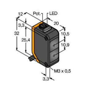 Q20PD Opto-Sensor, Reflexionslichttaster